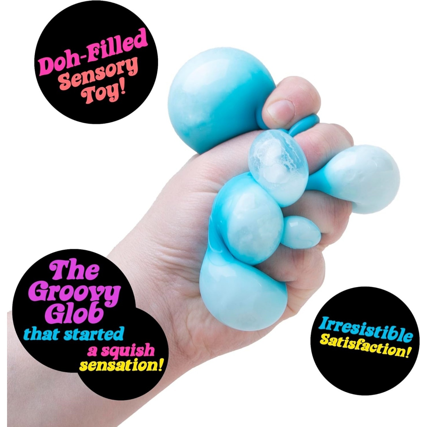 NeeDoh Original Sensory Ball – Blue - Image 3